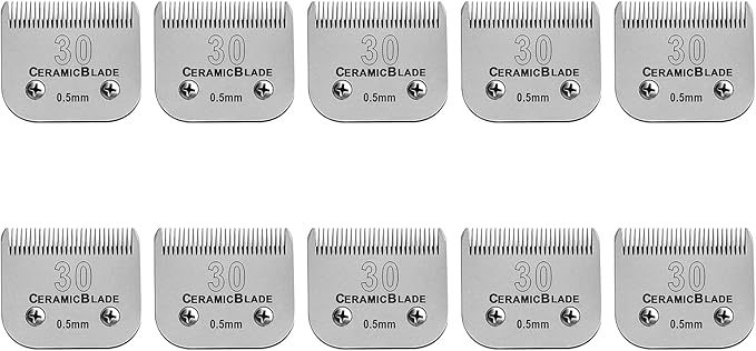 30# Dog Blade Set Compatible with Andis/Oster A5,Wahl KM10 Series Clipper
