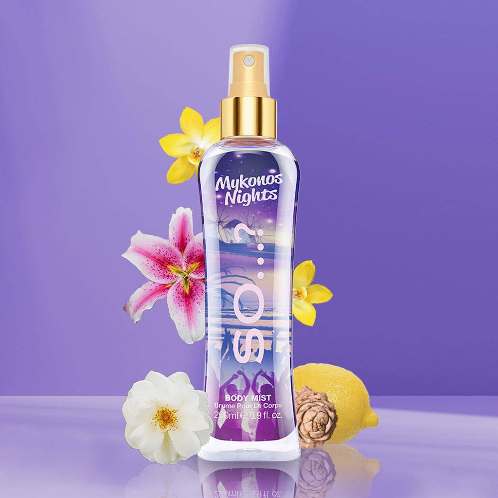 Mykonos Nights Body Mist by So…? for Women - 6.9 oz Body Mist - Pack of 2