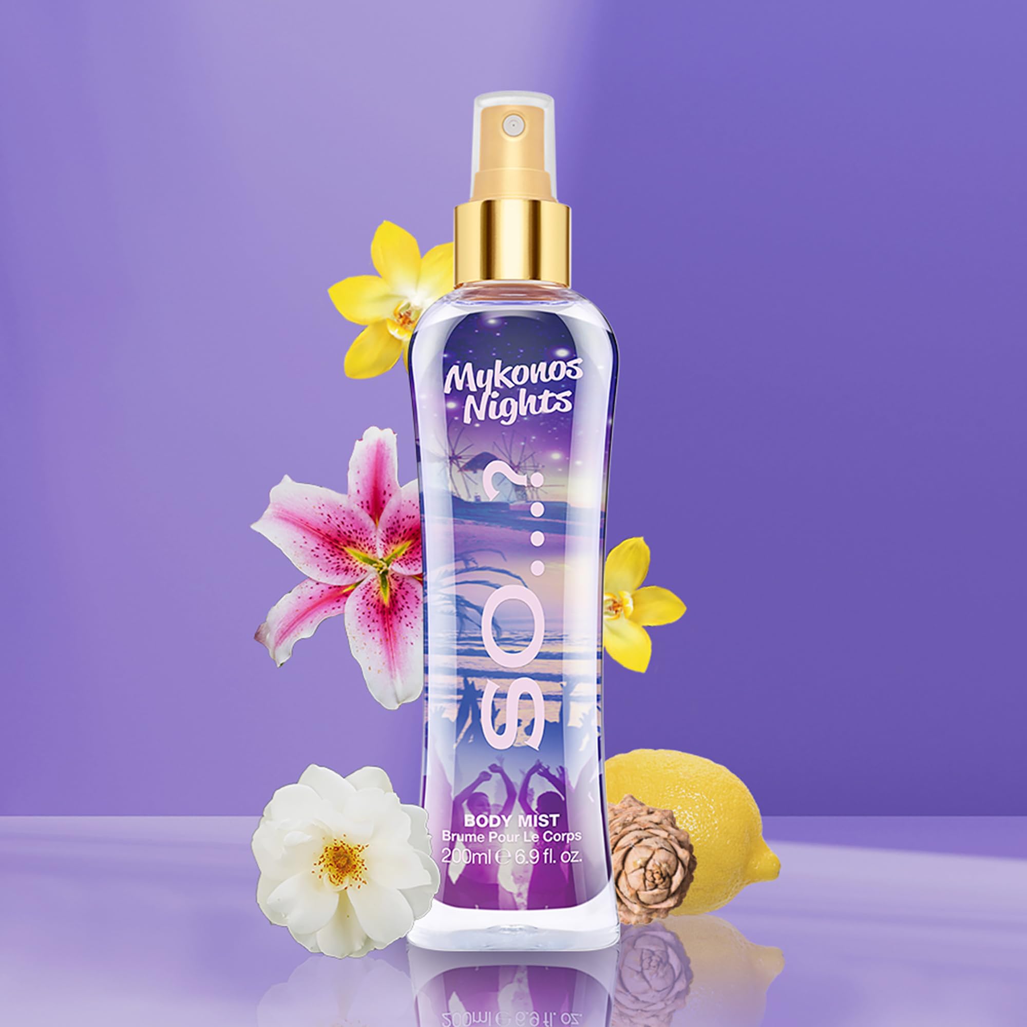 Mykonos Nights Body Mist by So…? for Women - 6.9 oz Body Mist - Pack of 2