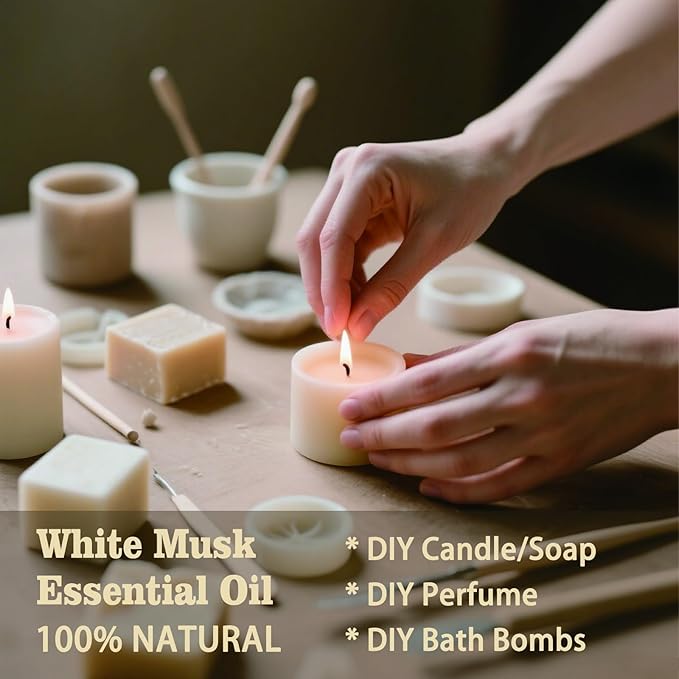 MLYNKL White Musk Essential Oil,White Musk Oil for Massage Home,4 fl oz