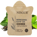 NISGUR Travel Size Body Wash Bulk 0.75 oz 200 Pack Eco Hotel Bath Gel Kraft Paper Pouch Travel Shower Gel Aloe and Green Tea Extract Infused Hotel Supplies and Toiletries for Guest