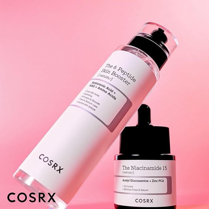 COSRX Niacinamide 15%, Peptide Booster Serum Set, Pore Care & Hydration