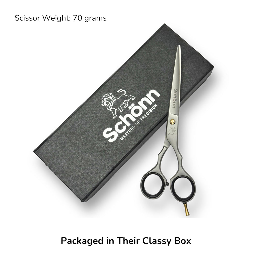 Hair Cutting Scissors, Schönn 6.5 Inches Hair Scissor, Professional Right-Handed Barber Shears - German Stainless Steel, Hand Sharpened Premium Scissors