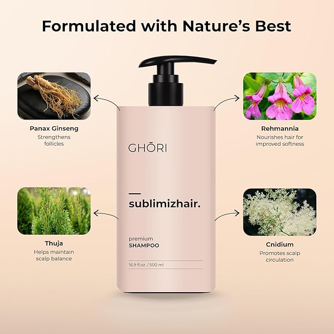 Ghori Sublimizhair Herbal Shampoo | Damage Repair | Made In Korea | 500ml