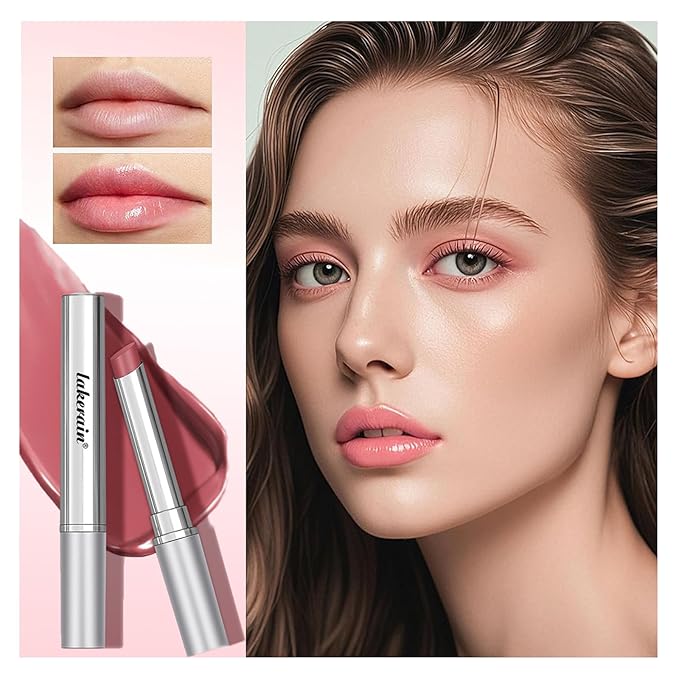 LuckNest 2PCS Honey Lipstick Tinted Lip Balm, Sheer Hydrating Lip Gloss Lip Tint, Nourishing Lip Balm with Natural Black Cherry, Moisturizing Lip Care Balm for All Skin Tones (Black & Pink)