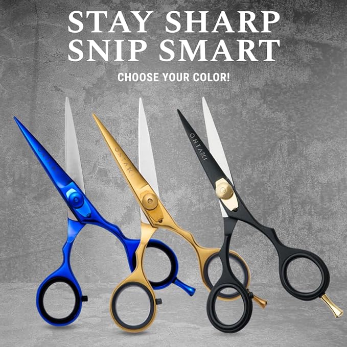 Ontaki Beard & Mustache Scissors & Combs - 5.5" Japanese Steel
