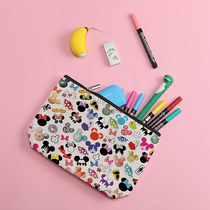 Cute Cartoon Mouse Makeup Bag Magic Cartoon Print Cosmetic Bag