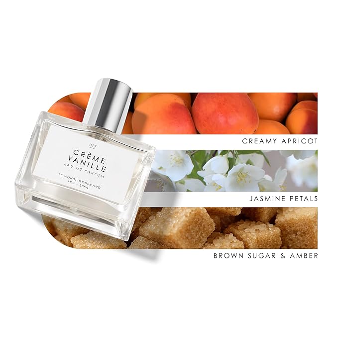 Le Monde Gourmand Crème Vanille Spray Eau de Parfum - Warm Vanilla, Jasmine, Amber Perfume Notes - 1 fl oz (30 ml)