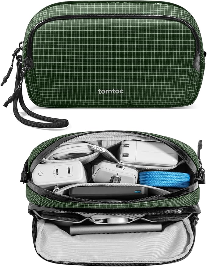 tomtoc Electronic Organizer Travel Case Performance, Dual Compartment Bag