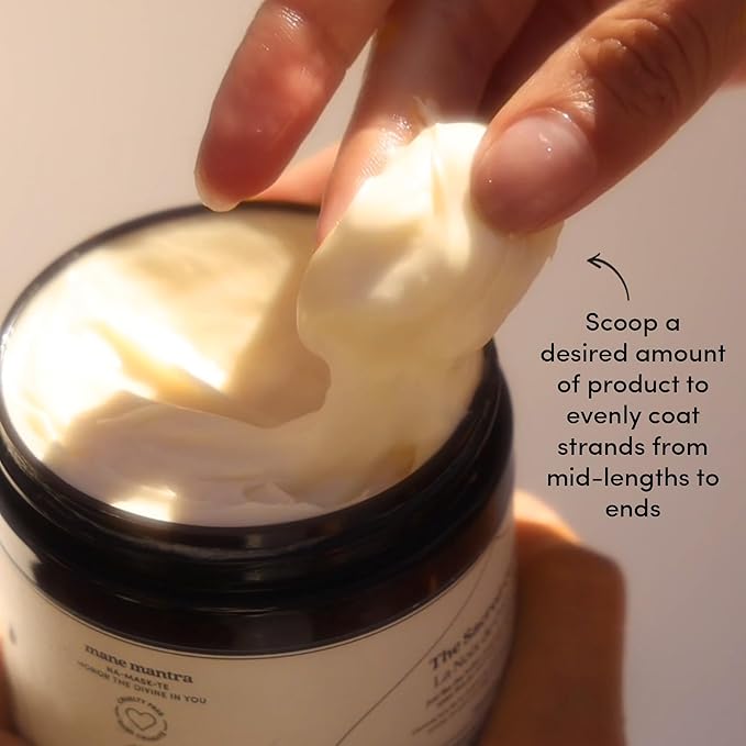 Fable & Mane Intense Hydration Hair Mask 237ml / 8fl oz, For Frizzy, Dry, Damaged Hair. Treatment Repairs and Softens with Shea Butter and Coconut