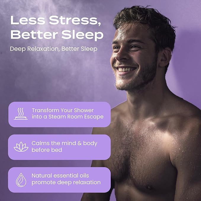 BodyRestore Shower Steamers Aromatherapy, Self Care Gifts, Calm 15 Pack