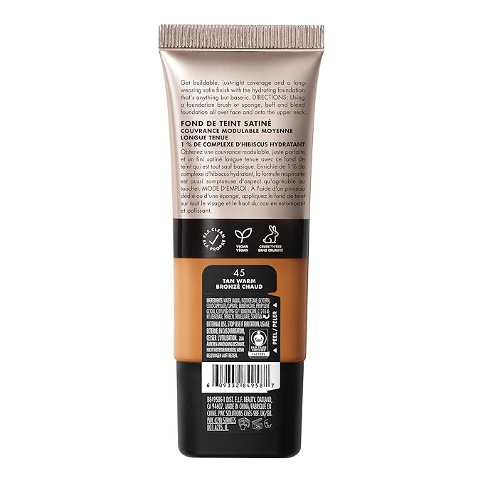 e.l.f. Soft Glam Foundation, 45 Tan Warm