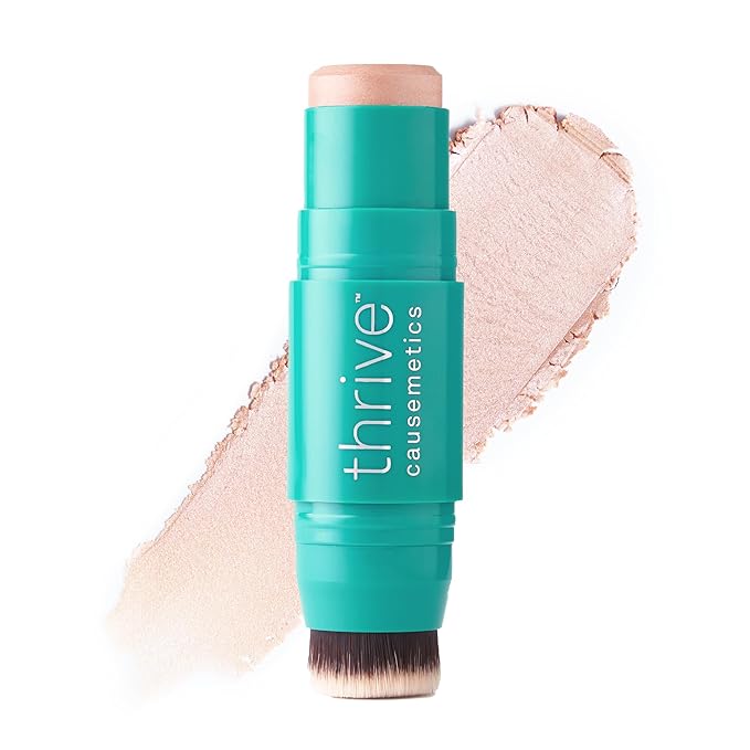Thrive Causemetics Cream Highlighter Triple Threat Color Stick Gold Shimmer