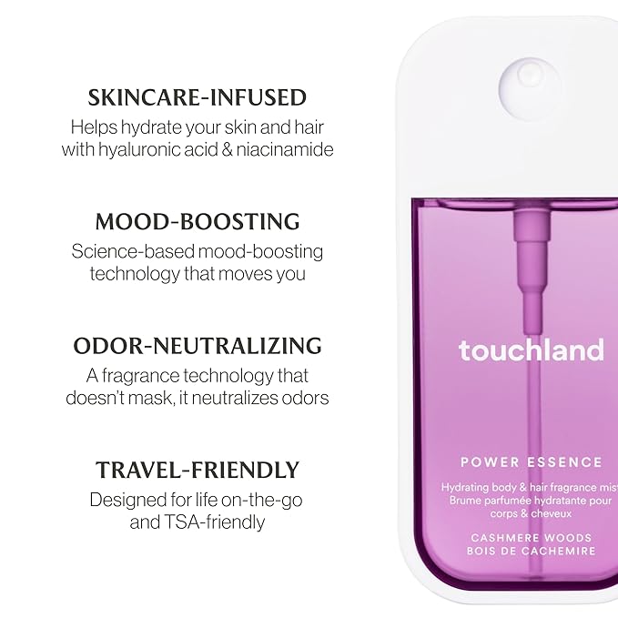 Touchland Body & Hair Fragrance Mist, 2 FL OZ - Cashmere Woods