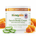 Hydrating Face Moisturizer & Body Cream with Manuka Honey Cream - Organic Face Moisturizer with Honey for Extremely Dry Skin - Comfort Care for Dry & Sensitive Skin 4oz