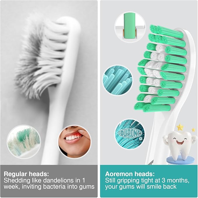 Aoremon Toothbrush Replacement Heads fit for Philips Sonicare E-Series