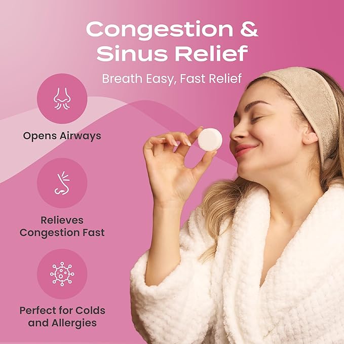 BodyRestore Shower Steamers Aromatherapy, Gifts for Women, Amore 15 Pack