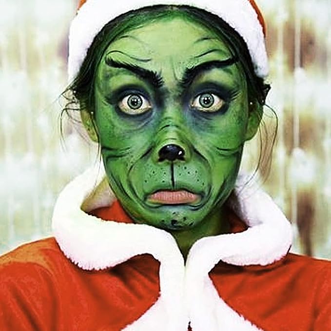 MEICOLY St Paddys Green Face Body Paint Stick(1.06 Oz), St.Patrick’s Day Accessories,Green Face Paint for Halloween Elphaba Witch Makeup,Hunting Hulk Camo Face Paint,Green Eye Black