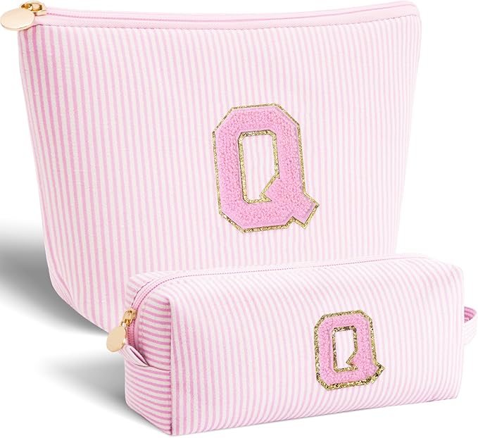 Btffitting Gifts for Teen Girls Women - Birthday Gifts for 10 11 12 13 14 15 16 17 18 Years Old Girl,Makeup Bag Cosmetic Bag,Teacher Gift Trendy Stuff Toiletry Bag - Pink,Q
