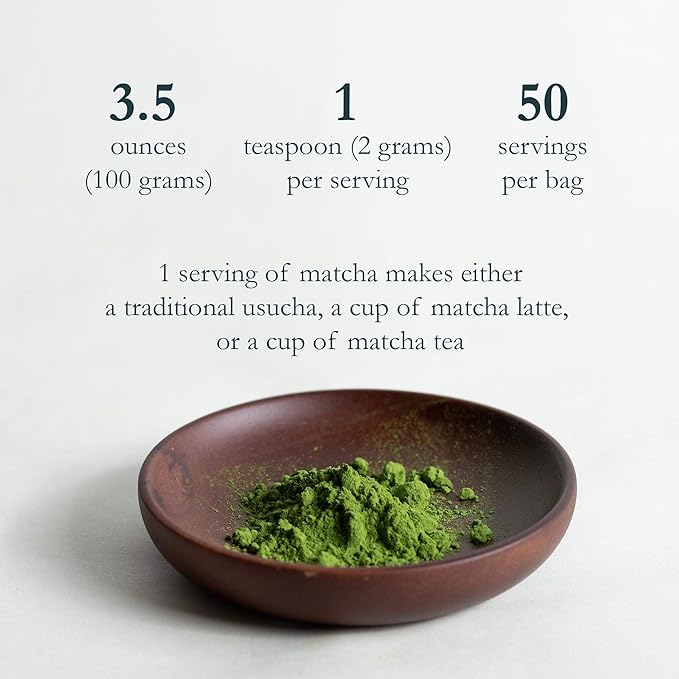 Naoki Matcha Organic First Spring Blend Matcha, 100g/3.5oz