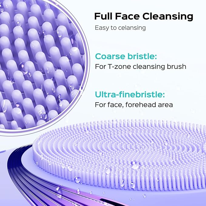COSLUS FBS01 Facial Cleansing Brush Face Scrubber, Compact for Travel