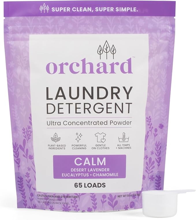 Orchard Laundry Detergent Powder for Sensitive Skin - Lavender, 90 Loads