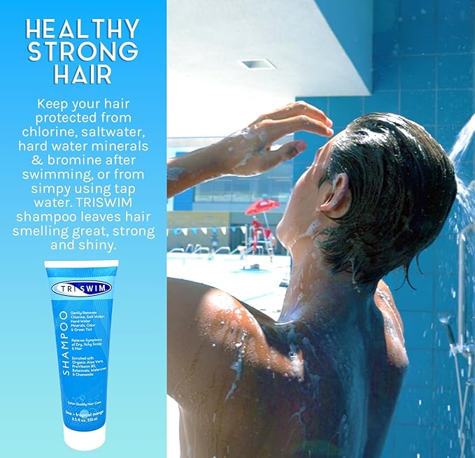 TRISWIM Chlorine Removal Swimmers Shampoo Moisturizing Repairing Hair