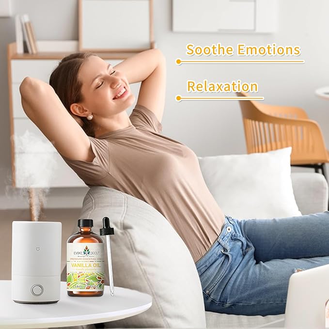 EVOKE OCCU Vanilla Essential Oil for Diffuser, Skin, Aromatherapy