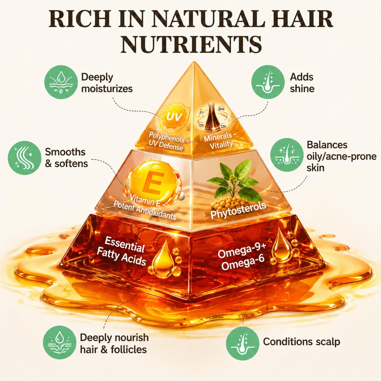 WEEMOTD 100% Raw Batana Oil for Hair, Unrefined Conditioning Scalp Oil from Honduras, Moisturizing Hair Mask, Adds Shine & Softness for Men & Women (2 Fl Oz, Bright Coffee)