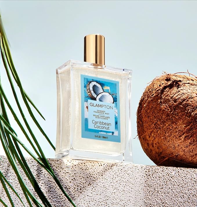 Glampton Caribbean Coconut Shimmer Fragrance Mist 3.4 oz