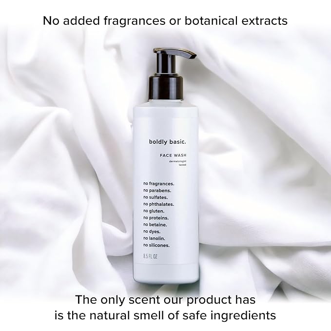 Boldly Basic Fragrance Free Face Wash - Unscented - Dermatologist Tested