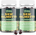 Saw Palmetto Gummies for Men – 600mg Extra Strength DHT Blocker with Biotin
