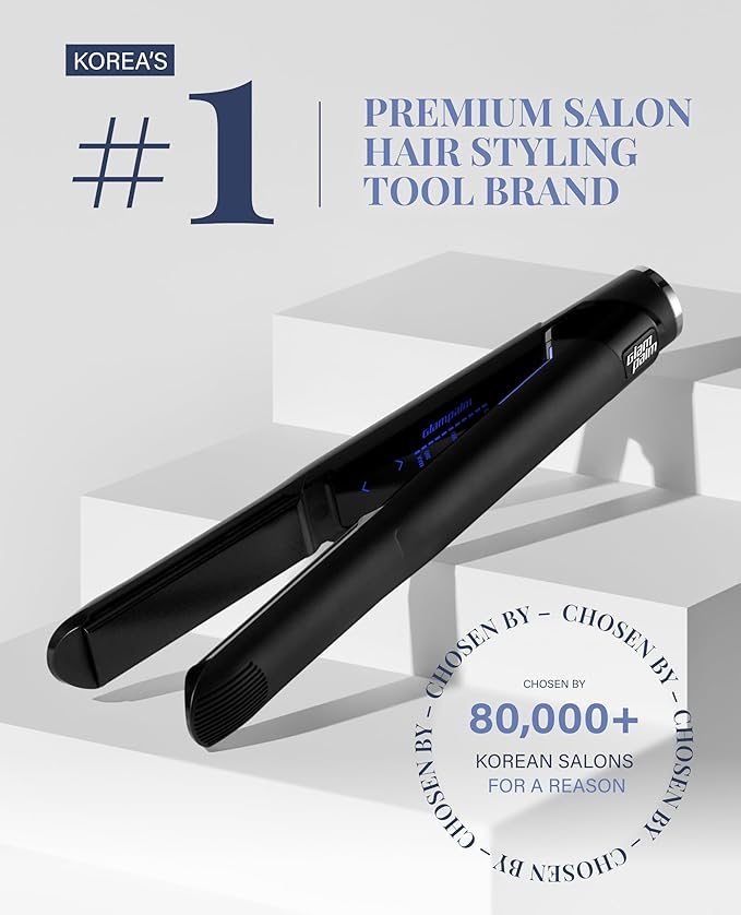 GLAMPALM GlamMuse 1" All-Ceramic Flat Iron | Korea's No.1 Hair Straightener