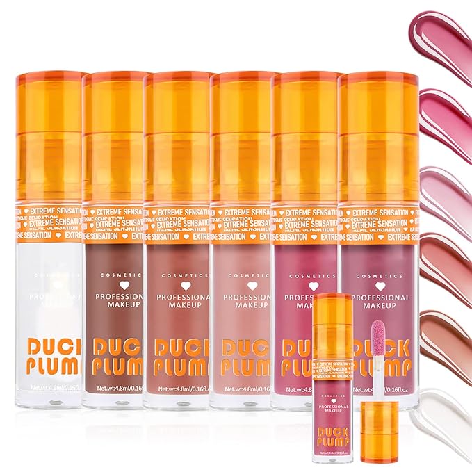 Metfdlaig Super Lustrous Lip Oil, Non-Sticky, Hydrating, Hypoallergenic, Waterproof, High Shine Finish (06# Deep Berry)