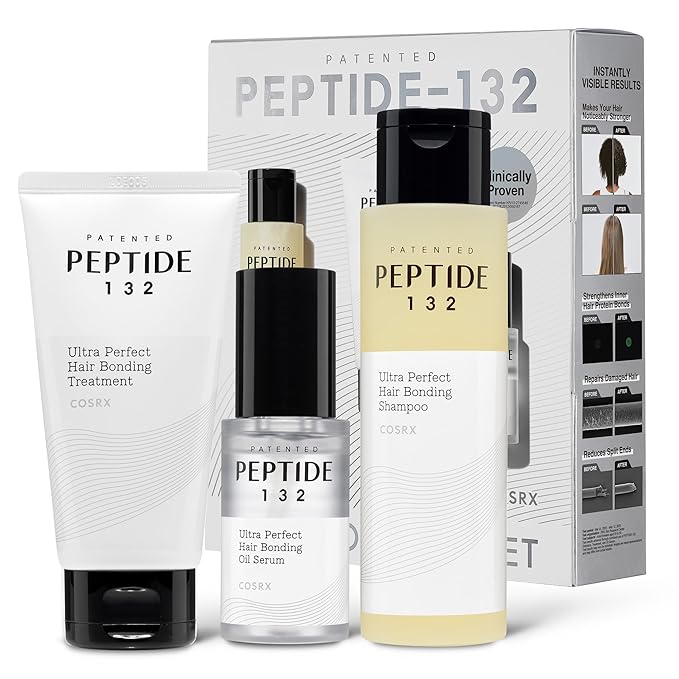 COSRX PEPTIDE 132 Hair Care Kit, Scalp Care Shampoo, Treatment & Serum