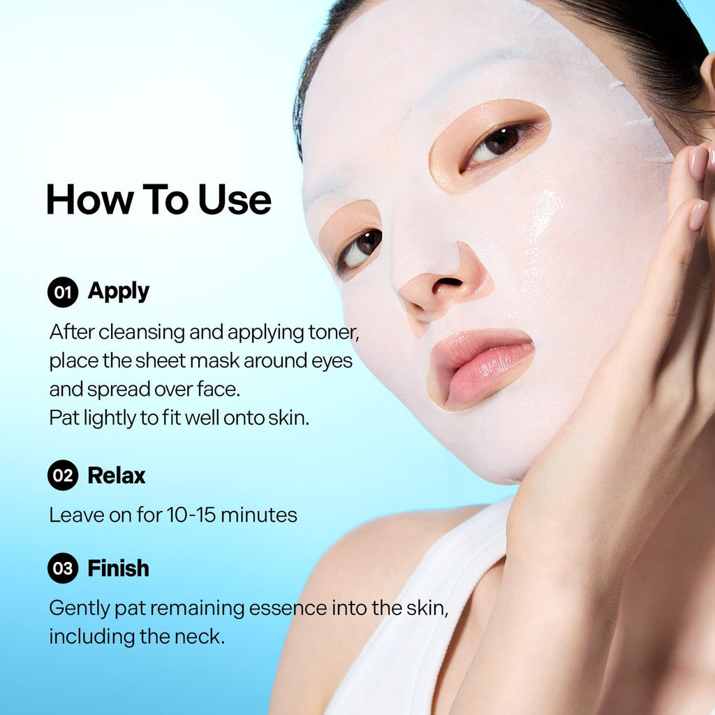 Torriden DIVE IN Hyaluronic Acid Facial Mask (10 sheets) | Deep Hydration Korean Face Sheet Mask | Panthenol & Allantoin | Korean Skincare Mask