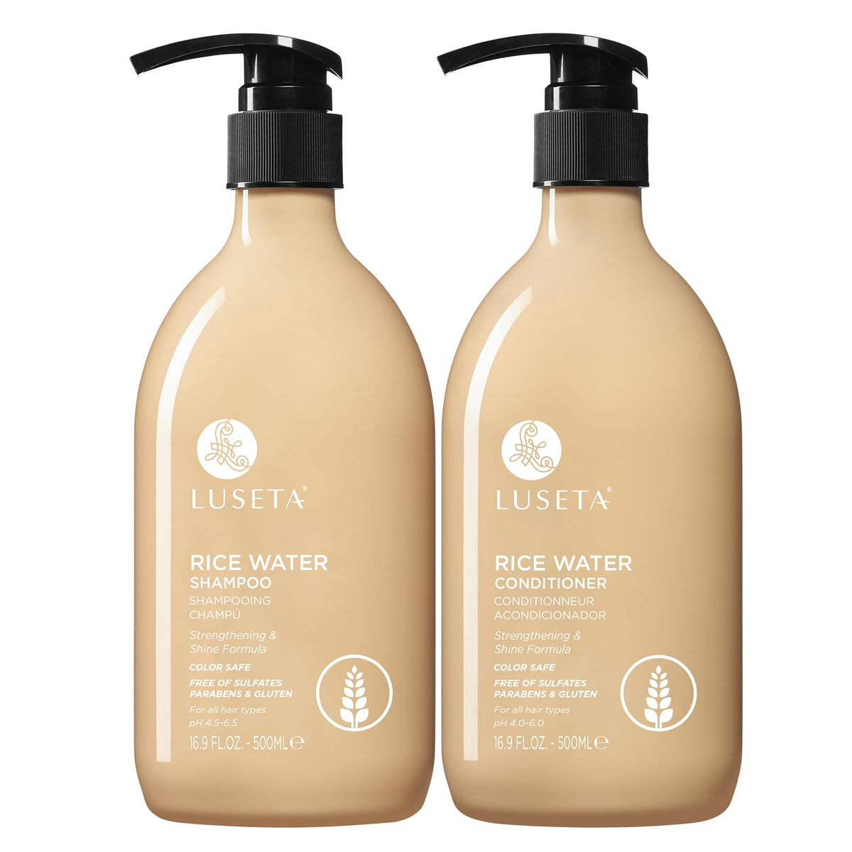 Luseta Glossy Pearl Shampoo and Conditioner Set Color Safe