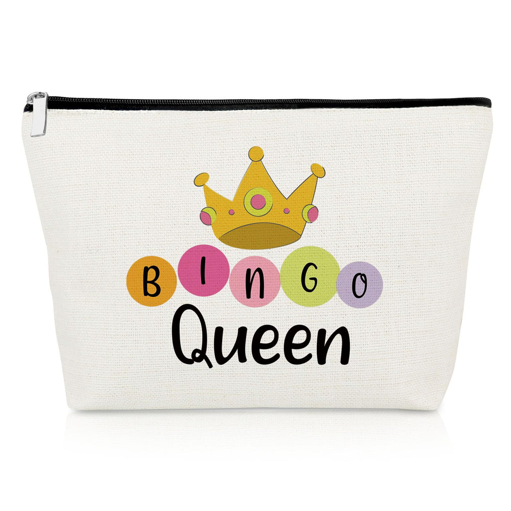 Bingo Gifts for Women Makeup Bag Bingo Lovers Gift Gambling Presents for Women Best Friend Sister Game Player Birthday Presents Casino Lovers Cosmetic Bag Christmas Graduation Travel Cosmetic Pouch