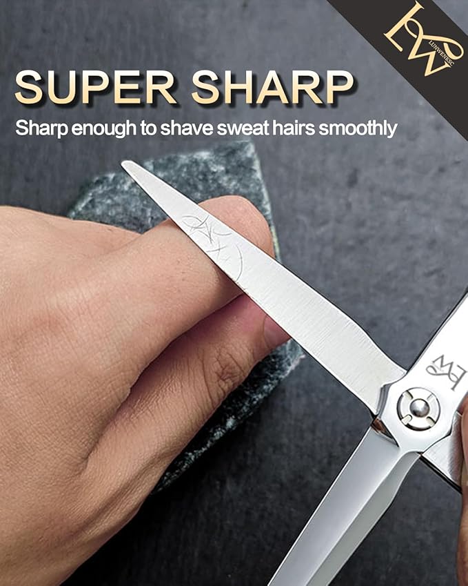 Lunwenksc professional hair shears 6.5 in Extremely Sharp Blades,professional hair cutting scissors,haircutting scissors for professionals,hair scissors