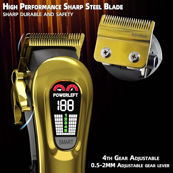 TCMKY Hair Clippers for Men Barber Clippers Rechargeable Hair Trimmer Kit
