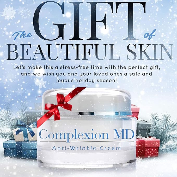 Aquallure Antioxidant Rescue Cream and Complexion MD Advanced Anti-Wrinkle Cream – Clinically Tested Multi-Peptide with Hyaluronic Acid – Face Moisturizer – Hypoallergenic for All Skin Types – 1 Oz (2 items)