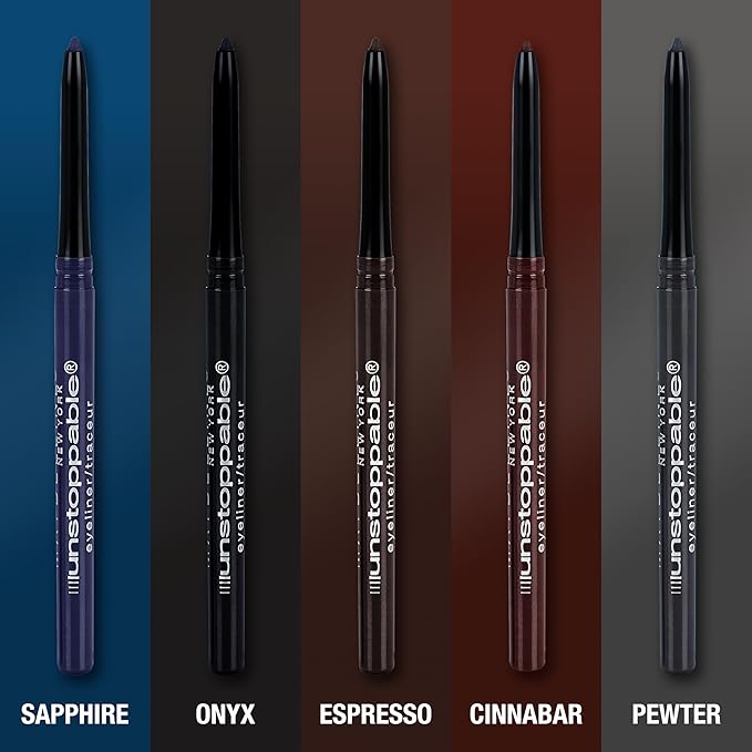 MAYBELLINE Unstoppable Waterproof Mechanical Brown Eyeliner Pencil, Easy to Apply, Smooth Glide, Up to 24 Hour Wear, Espresso, Pack of 2