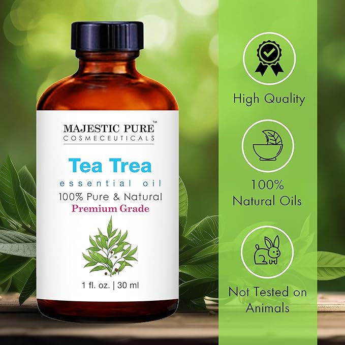 Majestic Pure Tea Tree Essential Oil for Diffuser - 1 Fl Oz