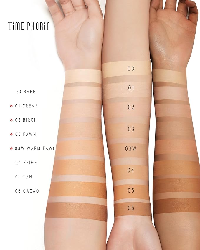TIMEPHORIA Timeless Lumina Matte Cover Cushion Foundation -01 Creme, Full Coverage Air Cushion, Lightweight & Natural Flawless Matte Finish, 12H Oil Control, Long-Lasting, Waterproof, Sweatproof