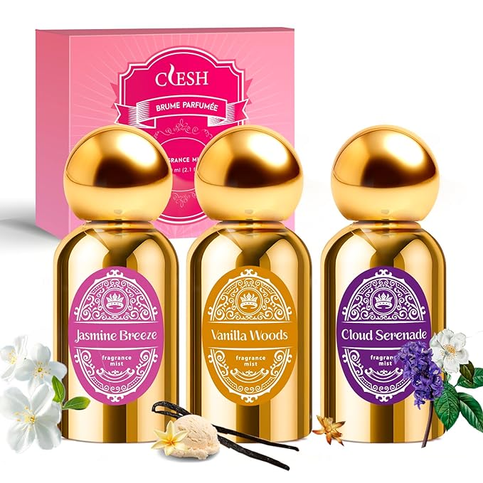 CLESH Body Spray for Women, Fragrance Mist Travel Size, 2.1 fl oz Each