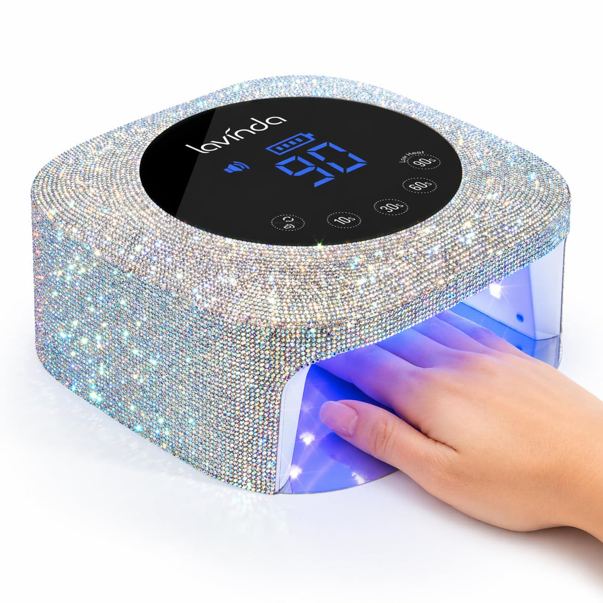 Lavinda UV Nail Lamp for Gel Polish, Professional UV Light Nail Dryer Black