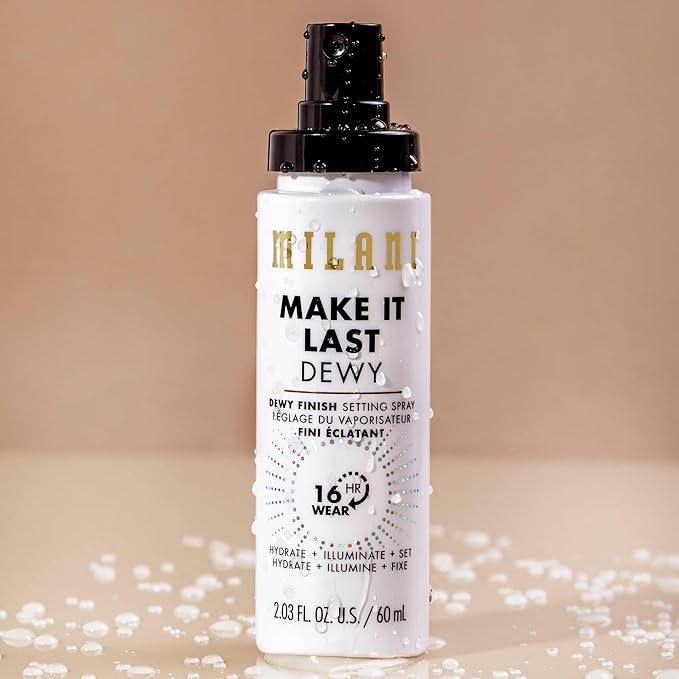 Milani Make It Last Dewy Setting Spray for Makeup - Dewy Finish 2-Pack
