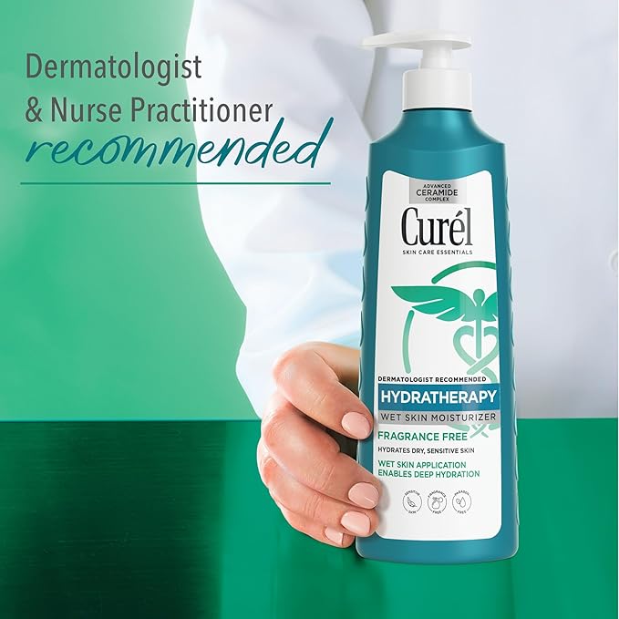 Curel Itch Defense In-Shower Body Lotion, Fragrance Free, 12 fl oz