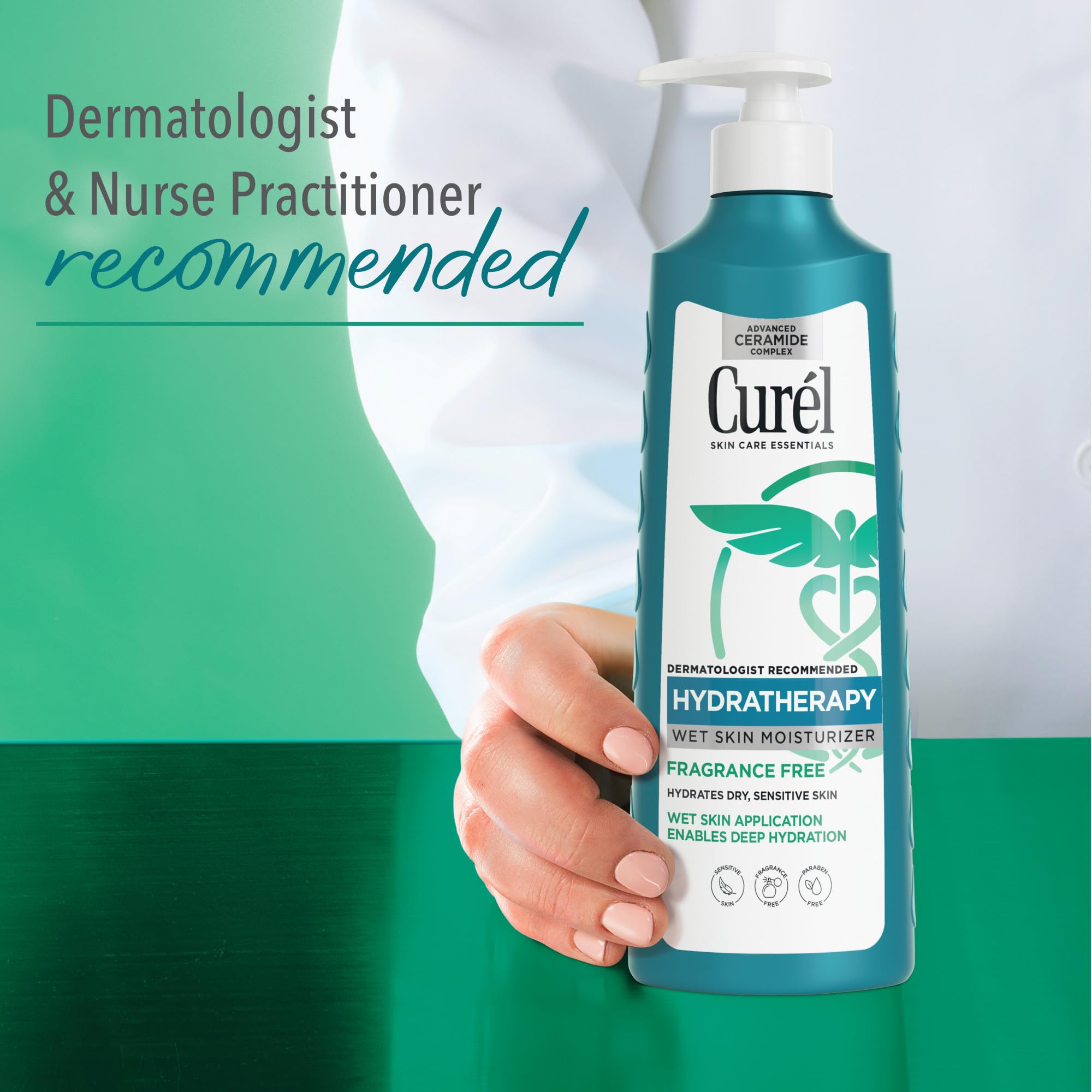 Curel Itch Defense In-Shower Body Lotion, Fragrance Free, 12 fl oz, 2 Pack