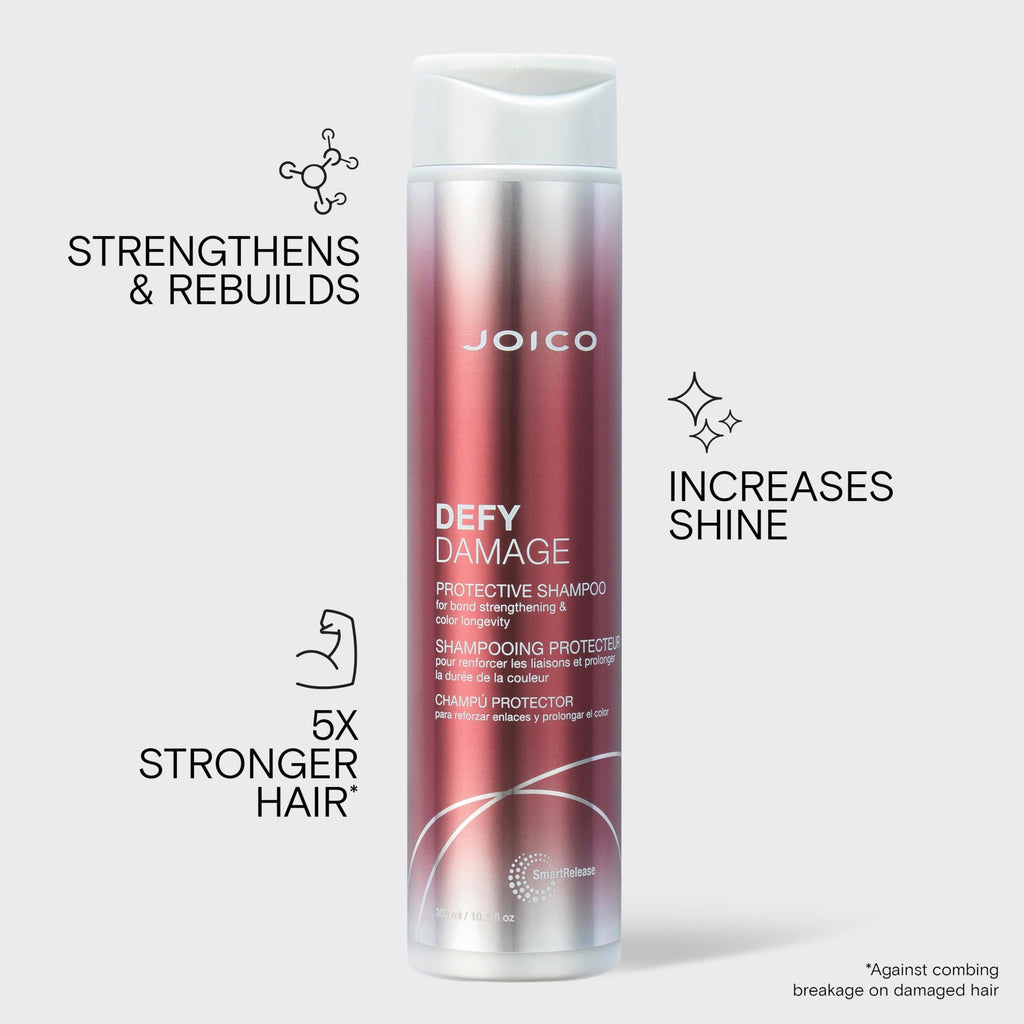 Joico Defy Damage Protective Shampoo | For Color-Treated Hair | Strengthen Bonds & Preserve Hair Color | With Moringa Seed Oil & Arginine | 10.1 Fl Oz